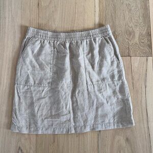 Garnet Hill Beige Stretchy Skirts With Pockets Size 08